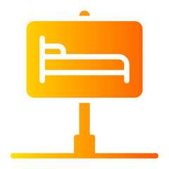 hotel gradient icon
