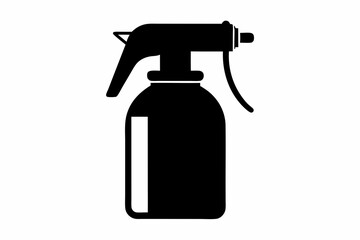 Spray bottle vector icon, Clean spray bottle silhouette, Spray bottle symbol
