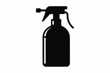 Spray bottle vector icon, Clean spray bottle silhouette, Spray bottle symbol
