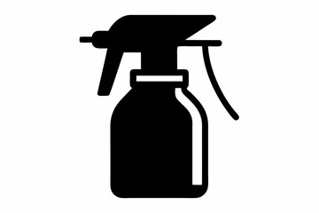 Spray bottle vector icon, Clean spray bottle silhouette, Spray bottle symbol
