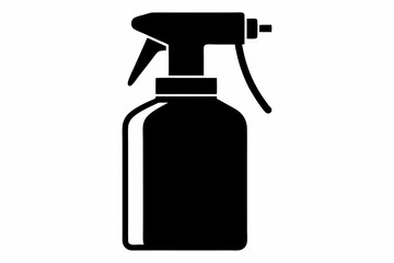 Spray bottle vector icon, Clean spray bottle silhouette, Spray bottle symbol
