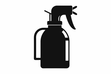 Spray bottle vector icon, Clean spray bottle silhouette, Spray bottle symbol
