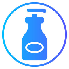 liquid soap gradient icon