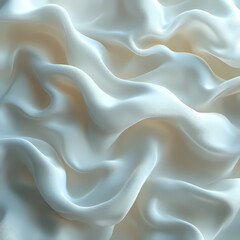 Obraz premium Abstract textures flowing white cloth background 3d rendering