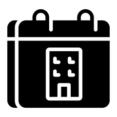calendar glyph icon