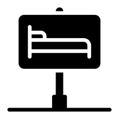 hotel glyph icon