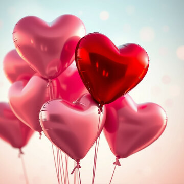 Ballon en forme de coeur pour la St-Valentin