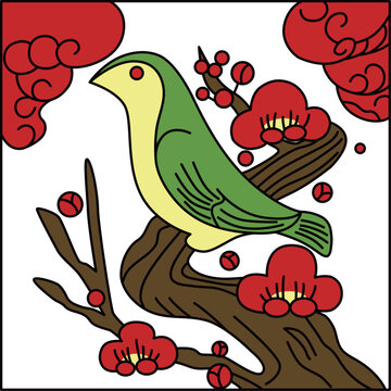 梅に鶯」の写真素材 | 47,458件の無料イラスト画像 | Adobe Stock