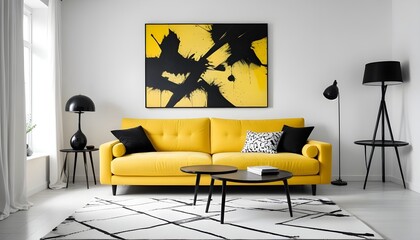 Photo modern style interior room 3d illustration