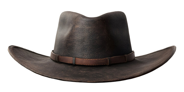 Akubra hat on a transparent background. isolated background.