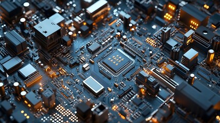 
Manufacturing Automation. Advanced High Precision Robot Arms on Automated PCB Assembly Line Inside Modern Electronics Factory. Electronic Devices Production Industry. Component Installation Process.