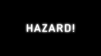 Warning sign text illustration. Attention alert sign, danger, system error symbol. 