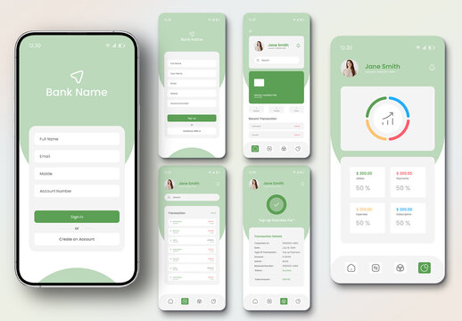 Mobile Banking App UI Kit
