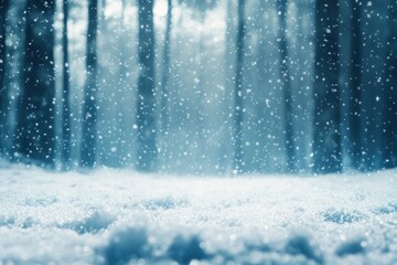 Beautiful snowy background winter snowflakes scenery.