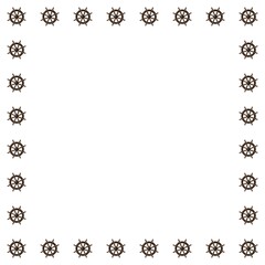 Old steering pattern illustration on white background. Fabric, wallpaper, background