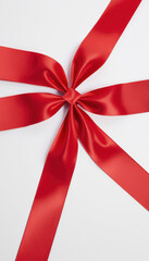 Festive Red Ribbon and Bow for Christmas, Valentine&rsquo;s and Birthdays 