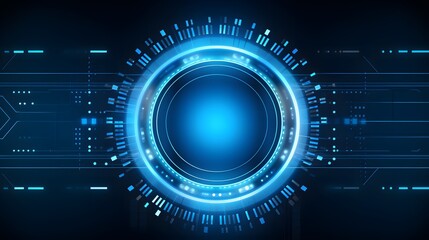 
blue Abstract technology background circles digital hi-tech technology design background. concept innovation. vector illustration