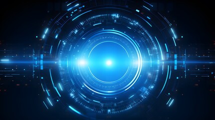 Fototapeta premium blue Abstract technology background circles digital hi-tech technology design background. concept innovation. vector illustration