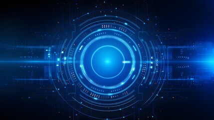 Fototapeta premium blue Abstract technology background circles digital hi-tech technology design background. concept innovation. vector illustration