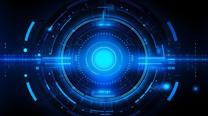 
blue Abstract technology background circles digital hi-tech technology design background. concept innovation. vector illustration