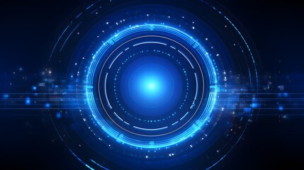Fototapeta premium blue Abstract technology background circles digital hi-tech technology design background. concept innovation. vector illustration