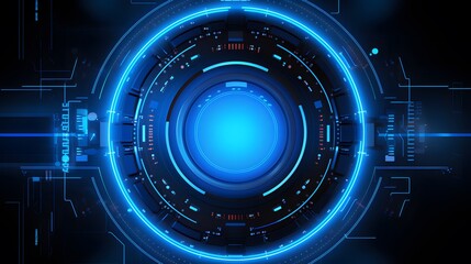 Fototapeta premium blue Abstract technology background circles digital hi-tech technology design background. concept innovation. vector illustration