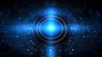 Obraz premium blue Abstract technology background circles digital hi-tech technology design background. concept innovation. vector illustration