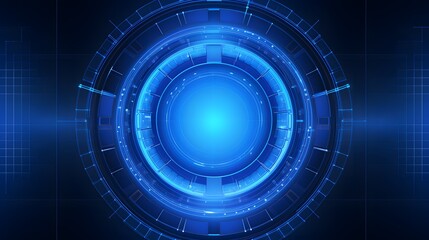 
blue Abstract technology background circles digital hi-tech technology design background. concept innovation. vector illustration