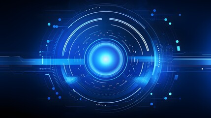 Fototapeta premium blue Abstract technology background circles digital hi-tech technology design background. concept innovation. vector illustration