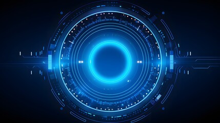 
blue Abstract technology background circles digital hi-tech technology design background. concept innovation. vector illustration