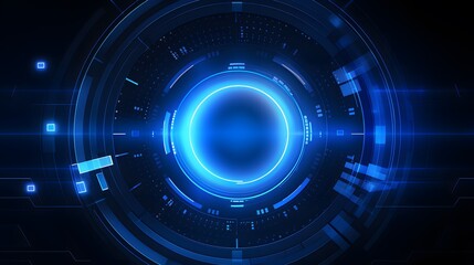 
blue Abstract technology background circles digital hi-tech technology design background. concept innovation. vector illustration