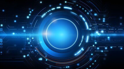 Fototapeta premium blue Abstract technology background circles digital hi-tech technology design background. concept innovation. vector illustration