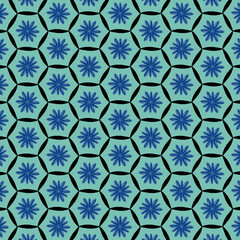 Seamless Floral Fabric Pattern – Ideal for Textiles, Wallpaper, and Home Decor