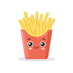 French Fries Food Eat Meal Cuisine Animation Kawaii Character
