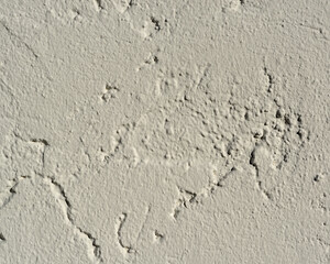 Hauswand verputzt in weiss rauhe Fläche