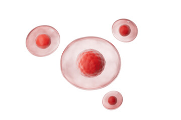 Medical cells with dark background,3d rendering