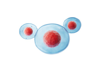 Medical cells with dark background,3d rendering