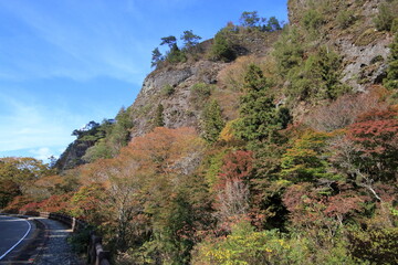 古岩屋　秋の景観　（愛媛県　久万高原町）