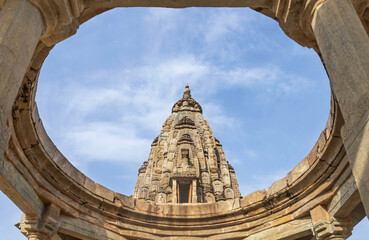 Bahari Ji Ka Mandir temple the octagonal corbelled roof of the colonnaded ruin used to be an active place of worship and had icons of Lakshmi Narayan located in Amer town ,Rajasthan, India.  © Soonthorn