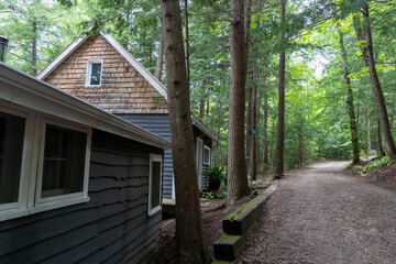 Fototapeta premium Cabin in the Canadian forest. High quality photo