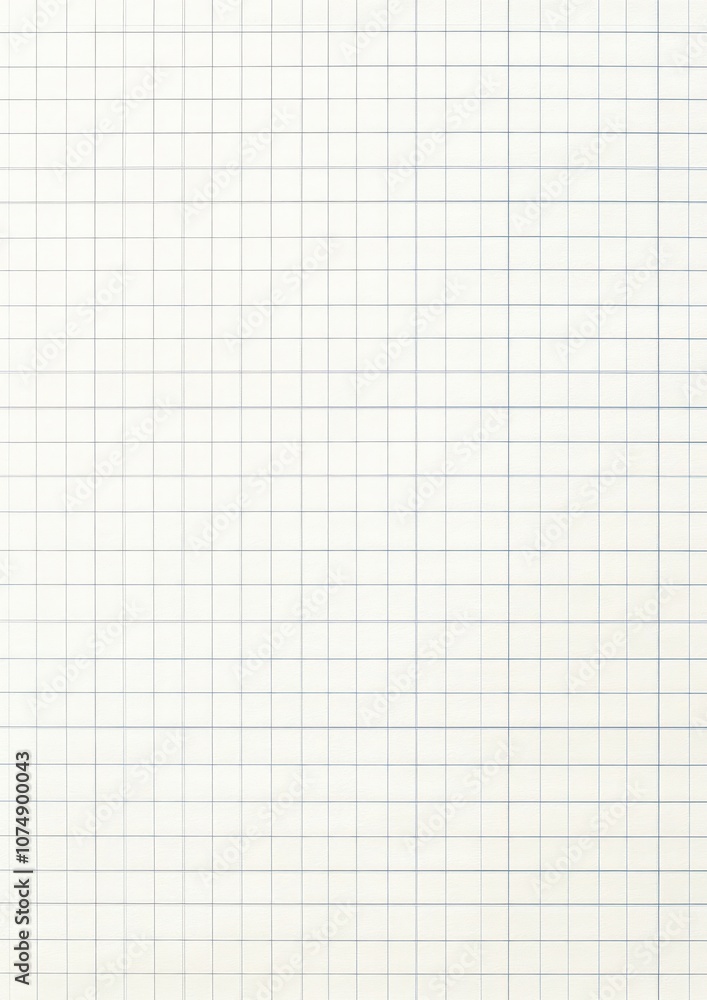 Poster a blank sheet of white graph paper with lines page text grid.
