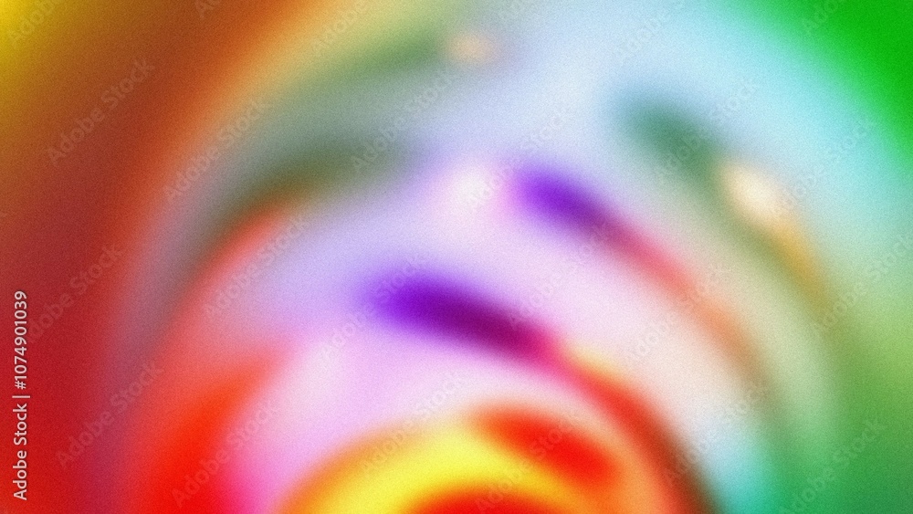 Poster rainbow swirl abstract. vivid spectrum colors blend creating a mesmerizing vortex; symbolizes energy