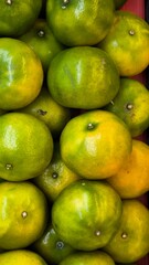 Green fruit orange for background