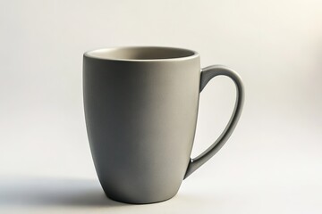 Obraz premium Minimalistic grey cup centered in soft light