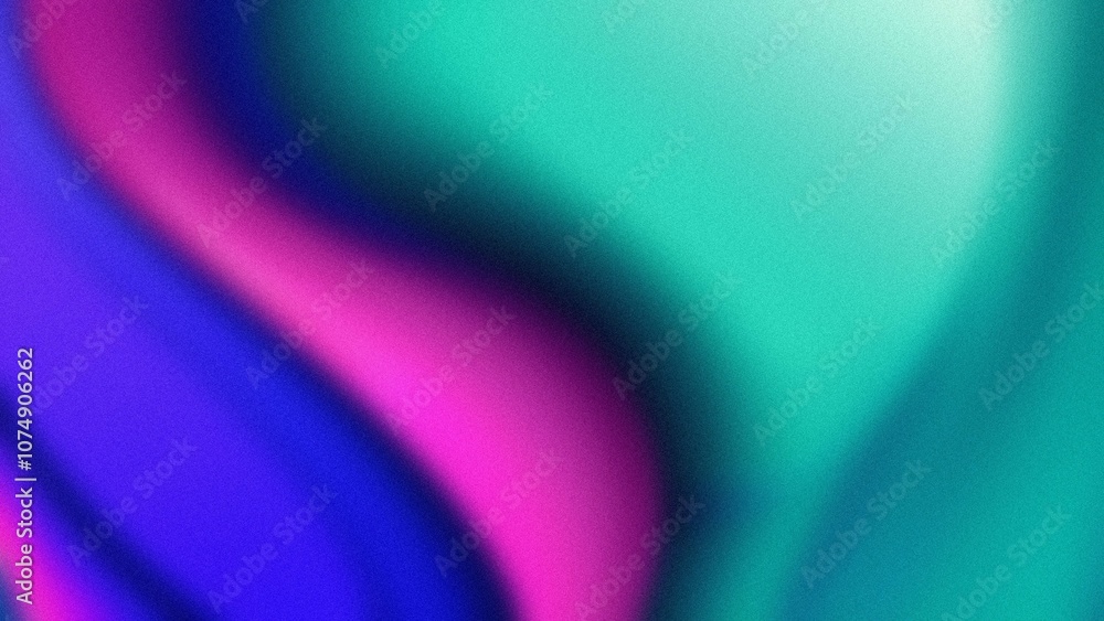 Poster abstract colorful swirls. vivid blue pink teal curves flow seamlessly creating a dynamic abstract de