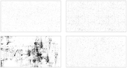 Set of grunge background black and white. Dark texture dirty. Rust effect. A set dirty wall texture background