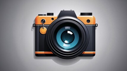 3d illustration of a photo camera