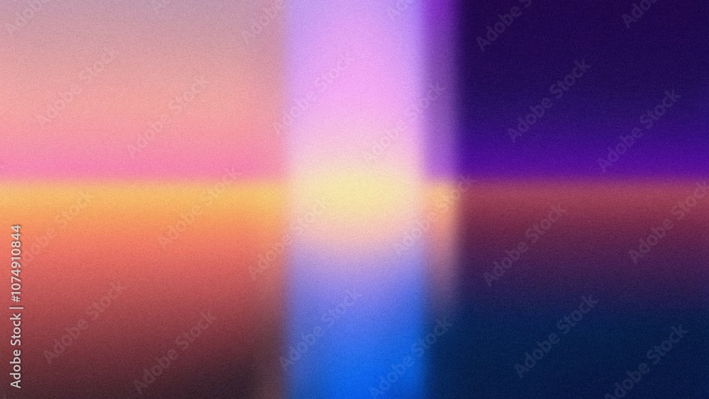 Aufkleber abstract color blocks. vibrant hues blend seamlessly creating a serene yet energetic mood. a calming