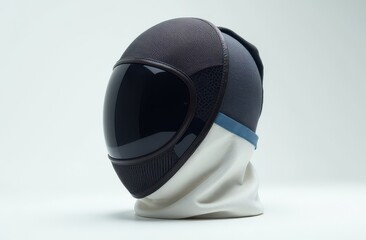 Fencing mask on a white background