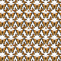 seamless pattern with butterfly 